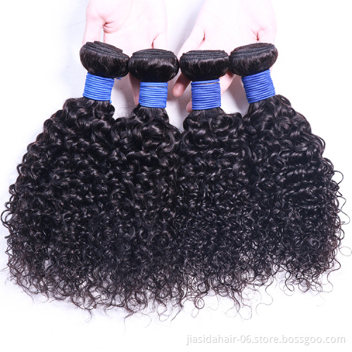 Unprocessed Brazilian Wholesale Virgin Cuticle Aligned Hair 100 Human Hair Extension Bundles Jerry Curly